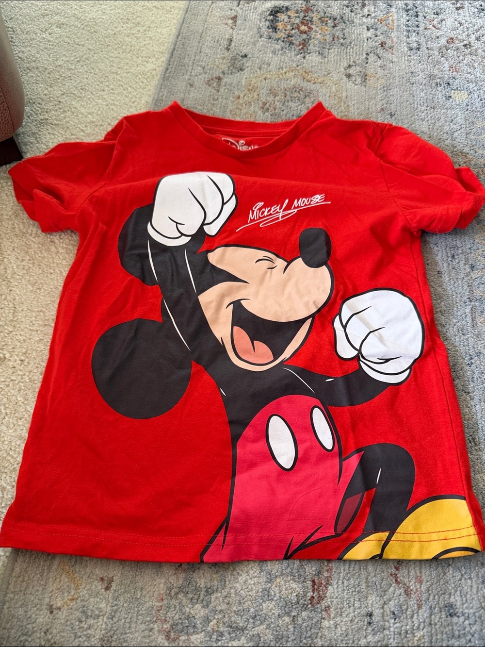 Disney Red Mickey Mouse Graphic Tee